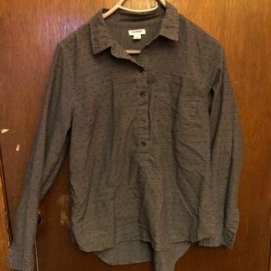 Black dotted women’s button down